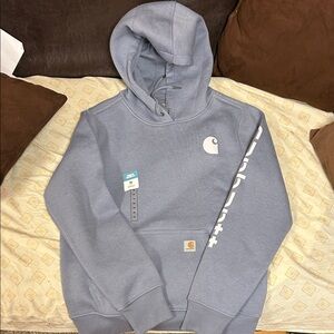 Carhartt Men's Blue Hoodie Sweater